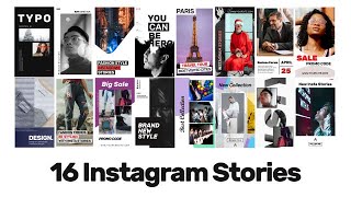 16 Instagram Stories V.2 After Effects Templates