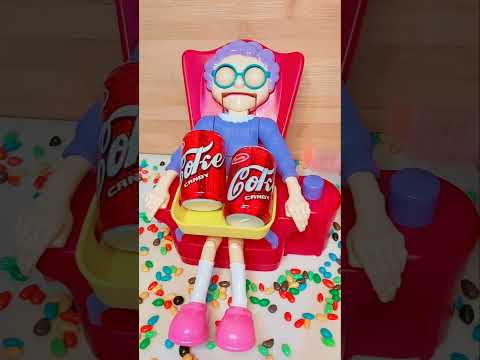 DON'T TRY TO STEAL GREEDY GRANNY YUMMY FAVORITE TREATS 🌈🌈🌈 #ASMR #shorts