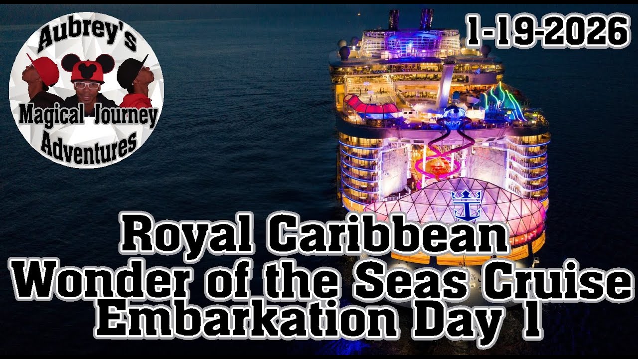 Royal Caribbean Wonder of the Seas Cruise Day 1 - YouTube