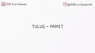 TULUS - PAMIT ( ANIMASI LIRIK )