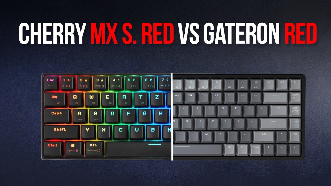 Cherry Red vs. Red | Sound Test (Different Keyboards) - YouTube