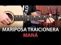 Mariposa Traicionera Acordes para guitarra cover