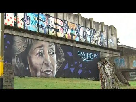 El mural en homenaje a China Zorrilla