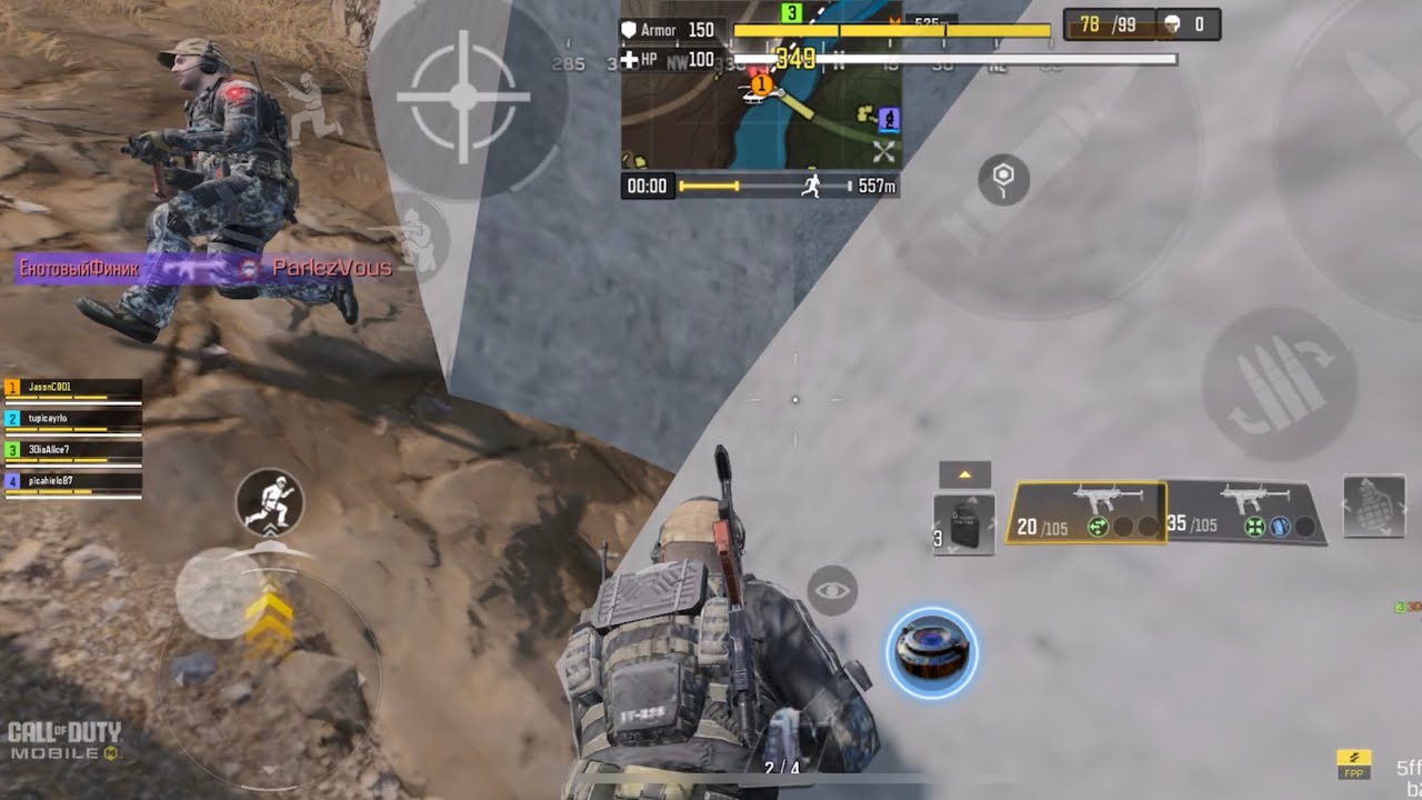 Cod Claw BEST call of duty mobile 4 Finger Claw HANDCAM SETTINGS [COD Mobile ...