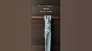 Macrame for Beginners Class 84 #macramedesign #macrame #macramepattern #macrameforbeginners #boho