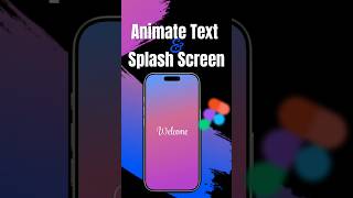 How to Animate Text and Splash Screen in Figma #figma #uiux #trendingshorts #uidesign #shorts #ui