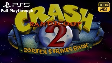 Crash Bandicoot 2: Cortex Strikes Back PS5 HQ HDR Playthrough (Part 3 - Levels 16-20 + Boss fight)