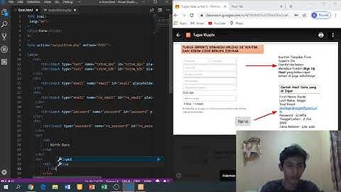 MEMBUAT FORM DAN MENAMPILKAN HASIL INPUTANNYA