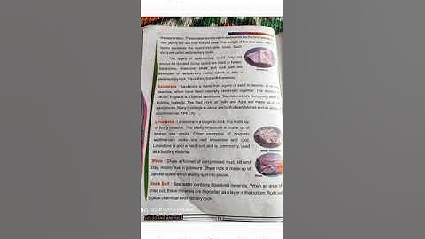 class 5th, subject EVS topic Sedimentary Rocks delivered by Babita Bhat GMS Bumhama