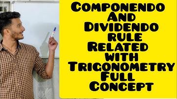 Componendo and Dividendo rule with Trigonometric Concept #seba  #ncert #icseboard #ssccgl