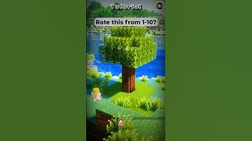 AESTHETIC TREE 🌳 HOUSE |TUTORIAL| #minecraftshorts #minecraftbuilding #gaming #tutorial #treehouse