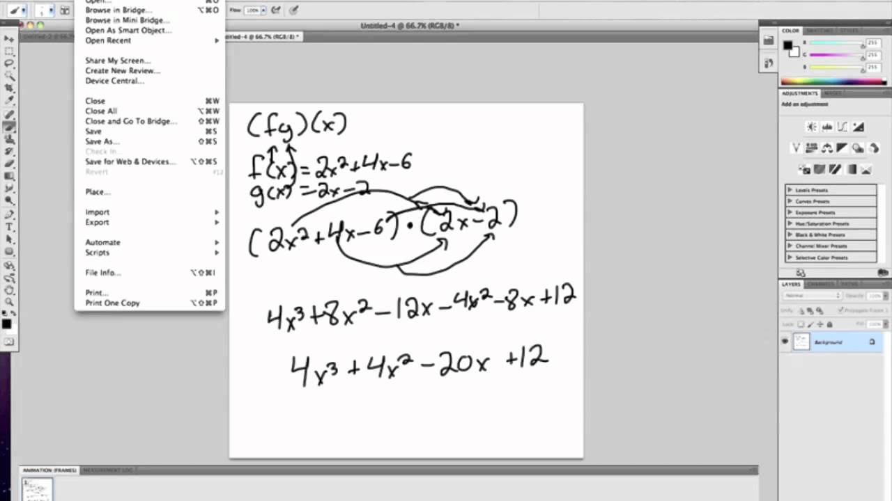 How to solve Operations with Functions - YouTube