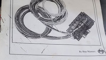 Installing advance auto wiring harness into a Triumph Tr6 part 1