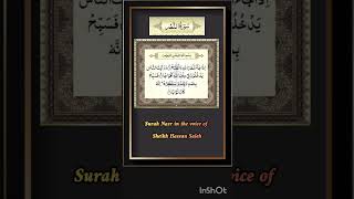 Listen to Surah Nasr in the voice of Sheikh Hassan Saleh#shortsfeed