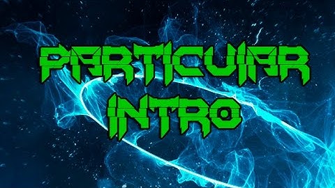 Particular text intro template in After Effects + free download