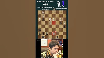 Puzzle 084 Mate in 3 #chesstraining #chess #tacticalbrilliance  #checkmate #chesschallenge