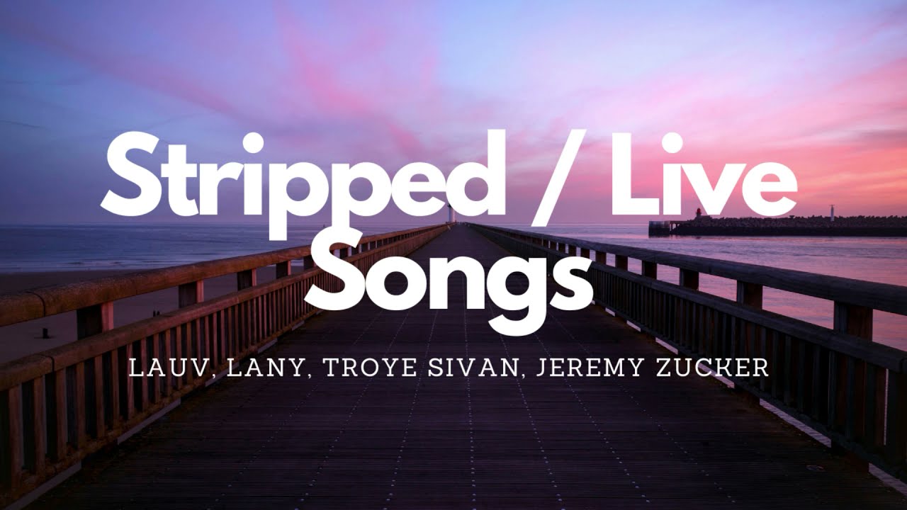 Lauv, Lany, Troye Sivan, Jeremy Zucker – Stripped / Live Song Playlist For Studying  Relaxation