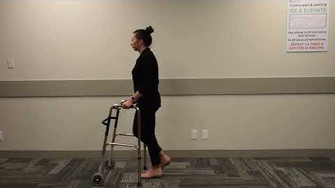 Using a Two Wheeled Walker After Total Joint Replacement