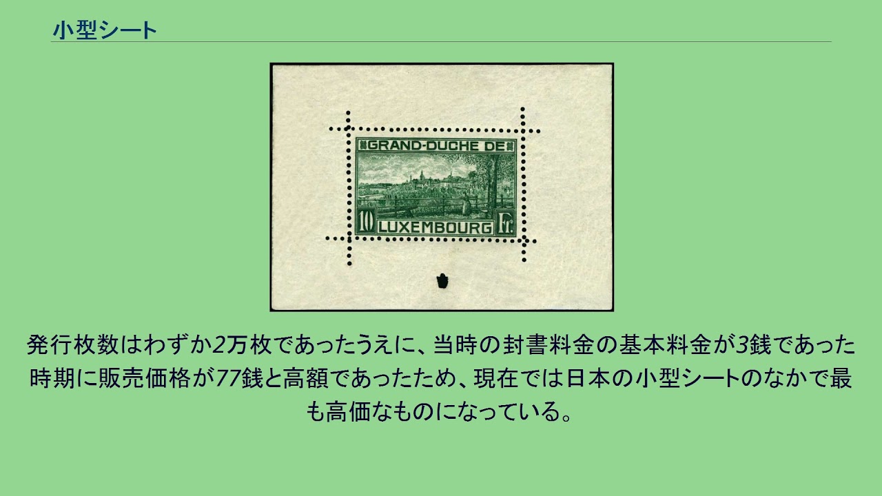 銭単位切手 通信記念日制定記念日 小型シート 77銭 - 使用済切手/官製