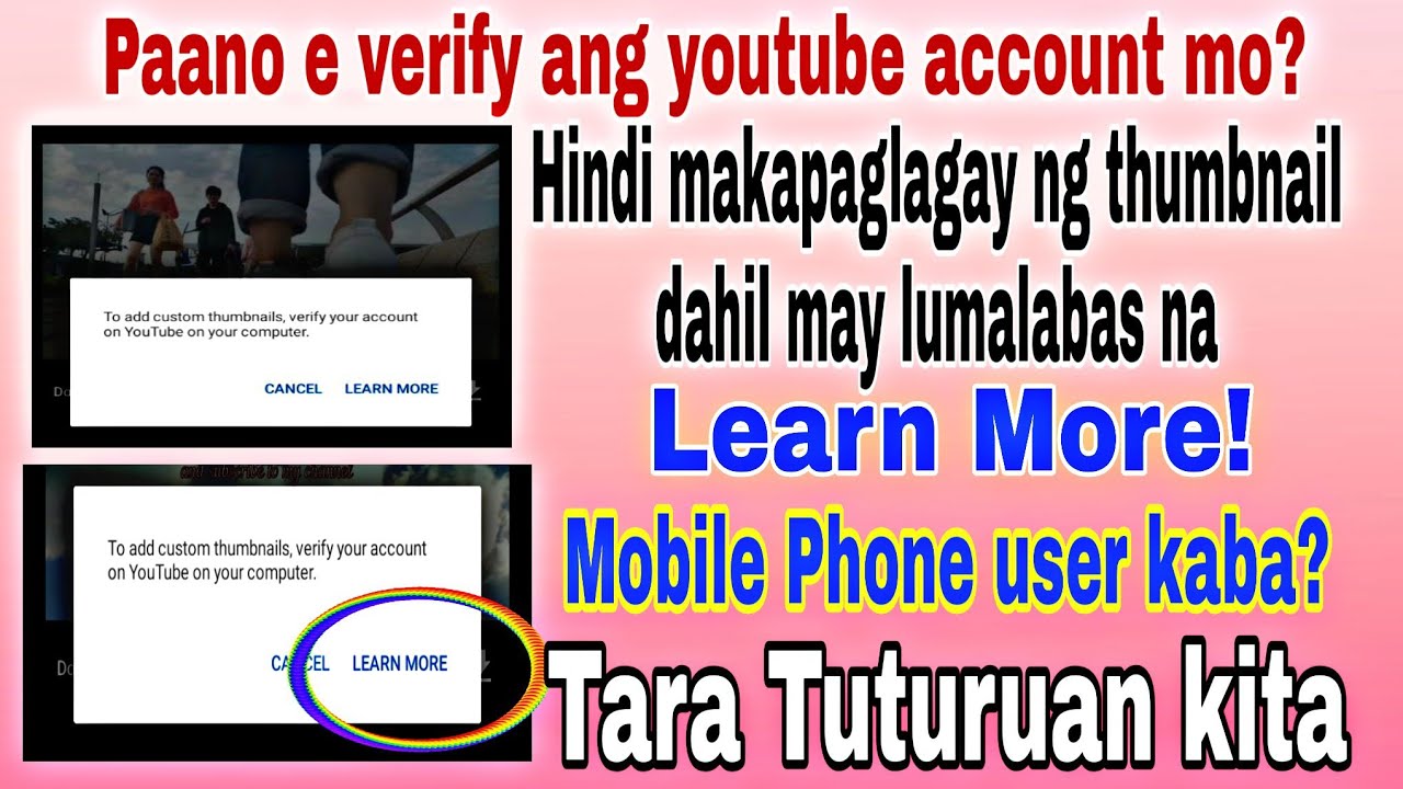 HOW TO VERIFY YOUR YOUTUBE ACCOUNT USING MOBILE PHONE || Jhaiann's Vlog ...