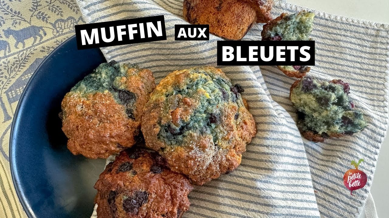 MUFFIN AUX BLEUETS 🫐 Muffins myrtilles bleuets Four & Air Fryer