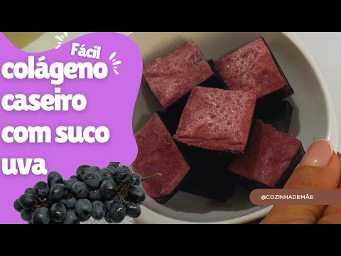 COLÁGENO CASEIRO COM SUCO DE UVA, COM APENAS DOIS INGREDIENTES #receitas #alimentaçãosaudável #dieta
