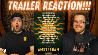 Amsterdam TRAILER REACTION!!! | Christian Bale | Margot Robbie | John David Washington | Chris Rock