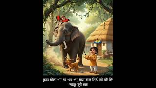 Hathi Raja kha | हाथी राजा कहाँ चले? | Funny Kids Poem | Hindi Nursery Rhyme | Cartoon Video