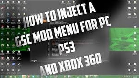 [PS3/XBOX] HOW TO INJECT A GSC MOD MENU 1.19! + FREE DOWNLOAD!