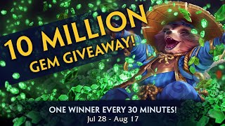 SMITE - 10 Million Gems Giveaway for Year 10!