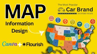 How to Create Map-Based Information Design with Flourish & Canva | Step-by-Step Tutorial