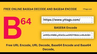 Free online base64 decode and base64 encode