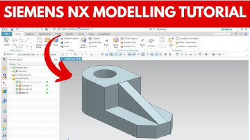 Siemens NX Tutorial | 3D Part Modeling with Extrude & Cut (Beginner Exercise)