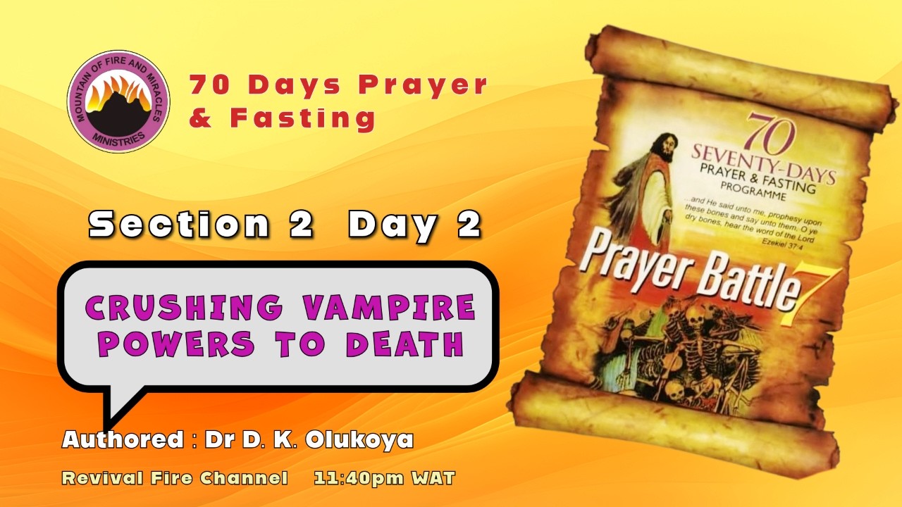 DAY 12 || MFM 70 DAYS PRAYER & FASTING 2026 || 14TH AUG, 2026
