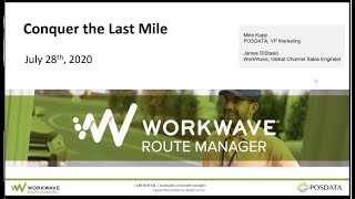Conquer the Last Mile   POSData WorkWave Route Manager