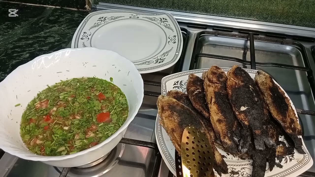 السمك المشوي وجمالو طعم وريحه تحفه 👍👍