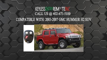 How To Replace GMC Hummer H2 SUV Key Fob Battery 2003 2007