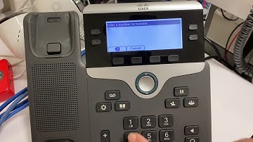how to transfer a call via the cisco handset