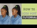 HIGH LOC PONYTAIL HAIRSTYLE TUTORIAL