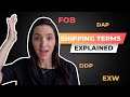 Shipping Trade Terms Explained | Amazon FBA Shipping Options