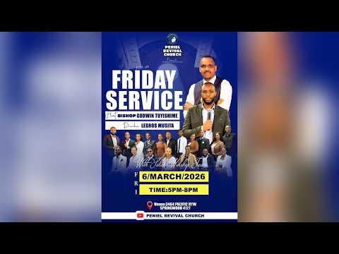 PENIEL REVIVAL CHURCH - FRIDAY SERVICE - WITH EV. LEGROS MUSITA - 06/03/2026