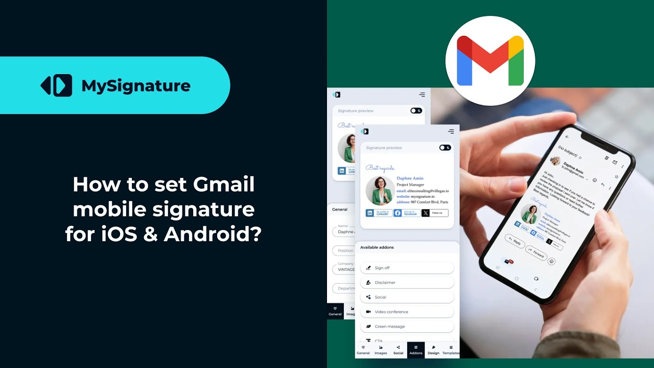 Gmail Auto Sign In Android How to Set Gmail Mobile Signature for iOS & Android (2026) - YouTube