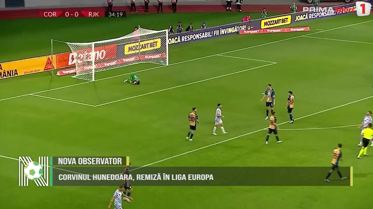 Corvinul Hunedoara, remiză în Liga Europa