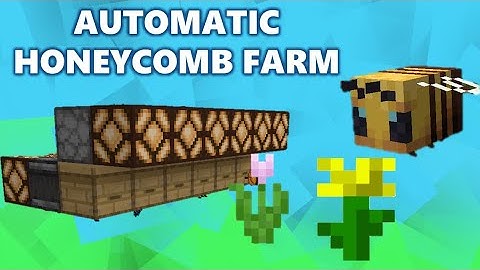 Extremely Efficient Automatic Honeycomb Farm - Minecraft 1.15+