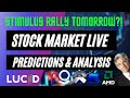 WILL THE STOCK MARKET SKYROCKET TOMORROW BECAUSE OF STIMULUS?! | Daily Stock Market Analysis LIVE