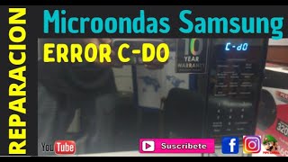 Microondas Samsung aparece Error C-do Como Reparar FACIL video  1