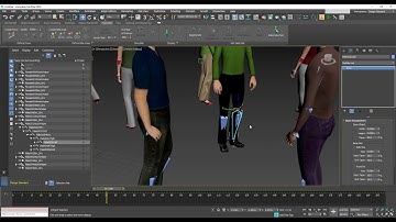 Generating multiple 3d characters in 3dsmax using Populate || Creating people crowd in 3dsmax