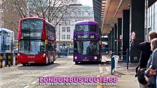 London Bus Ride from Central to Outskirts: Bus Route 68, Euston to West Norwood | Upper deck views 🚌