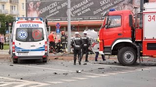 Tragiczny wypadek w centrum Elbląga. Jedna osoba nie żyje.