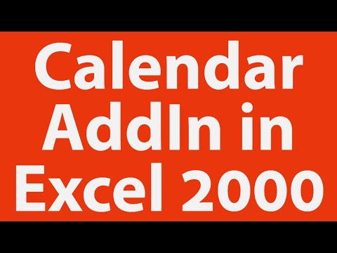 pop up calendar add in youtube excel calendar add in